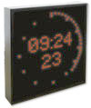 LED Wanduhr mit analogem Sekundenzeiger